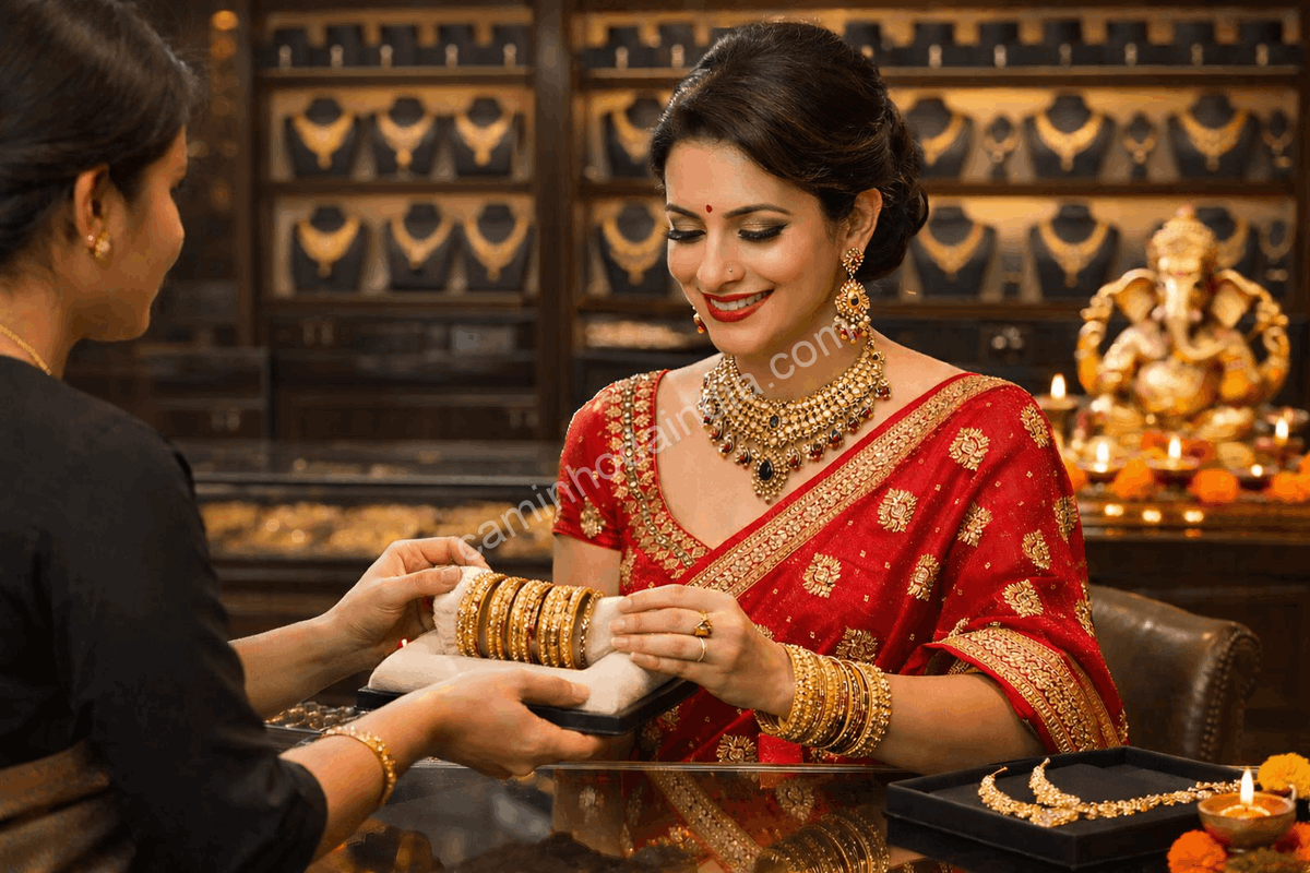 Durante Dhanteras e Diwali, estima-se que a compra de ouro na Índia movimente cerca de US$ 18 bilhões