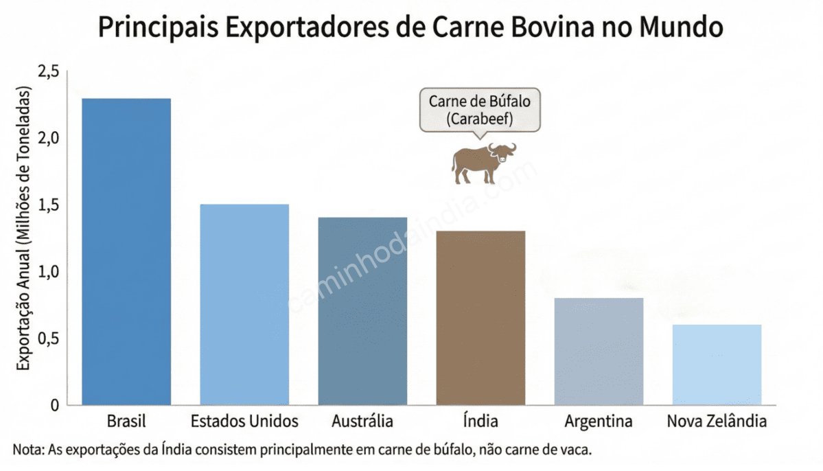 Exportação de carne de búfalo na Índia e a distinção legal e cultural em relação às vacas