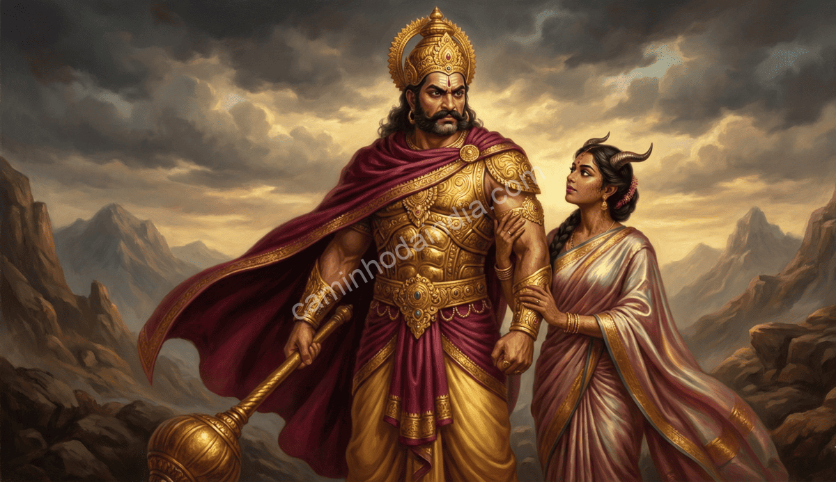rei-demonio-rambha-e-esposa-shyamala Rei demônio Rambha ao lado de sua esposa Shyamala