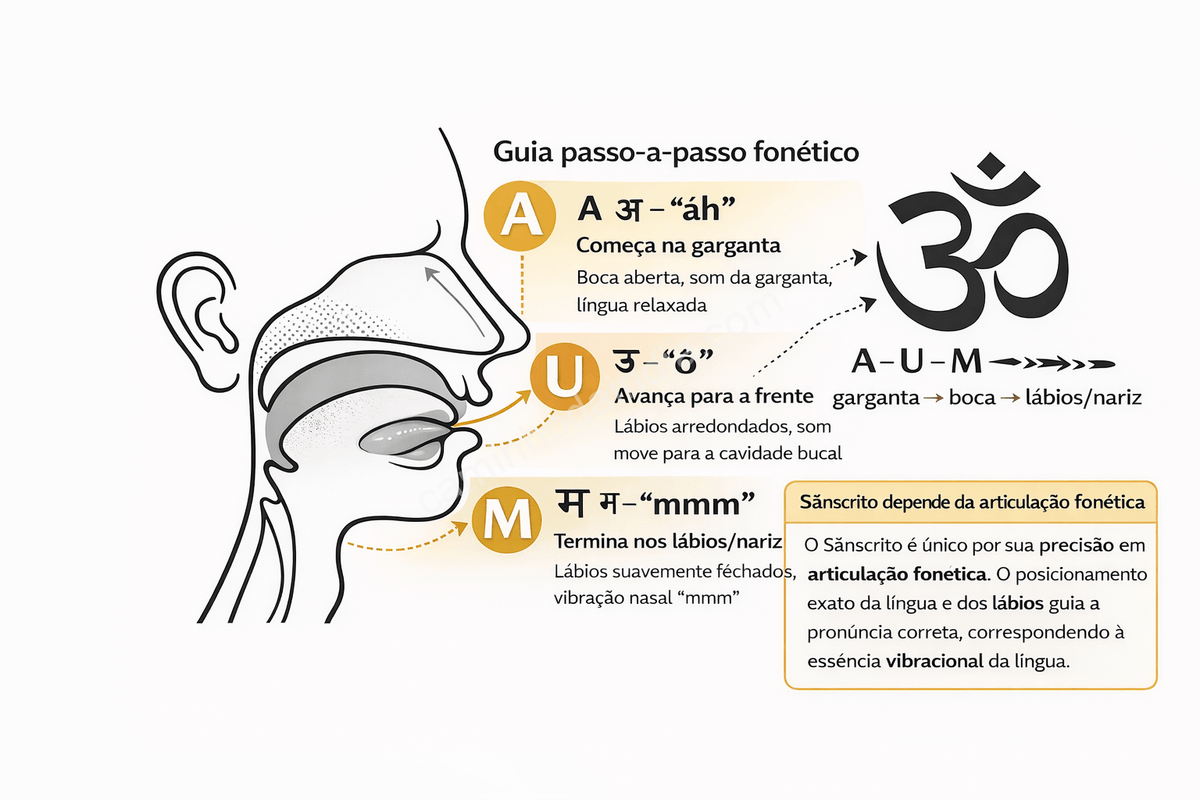 fonetica-sanscrito-pontos-de-articulacao-pronuncia na língua sânscrita, a pronúncia é essencial: cada som possui um ponto exato de articulação — da garganta aos lábios e à cavidade nasal — garantindo precisão, clareza de significado e integridade do texto.