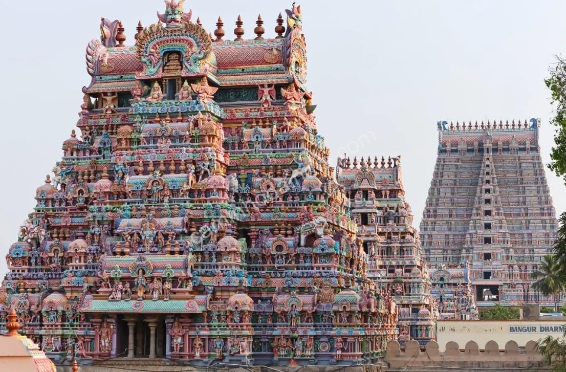 templo-meenakshi-tamil-nadu O magnífico Templo Meenakshi em Madurai é um dos maiores símbolos da arquitetura dravidiana e da devoção no sul da Índia