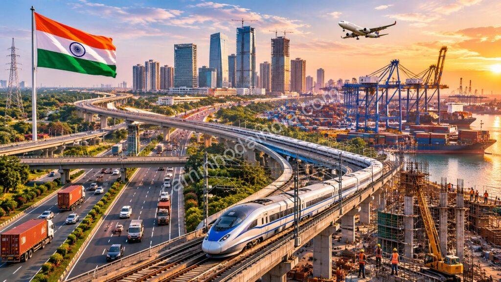 Investimento acumulado de US$ 360 bilhões em infraestrutura reduz custos logísticos na Índia