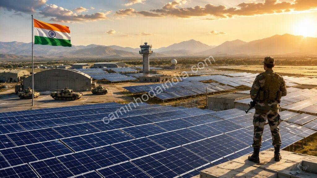 A Estratégia Secreta da Índia: Transformar Bases Militares em Gigantes de Energia Solar